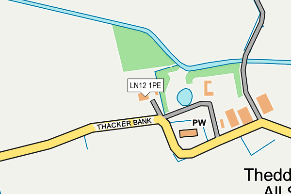 LN12 1PE map - OS OpenMap – Local (Ordnance Survey)