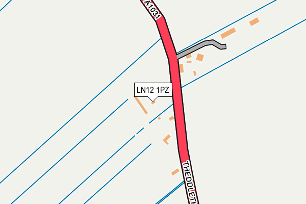 LN12 1PZ map - OS OpenMap – Local (Ordnance Survey)