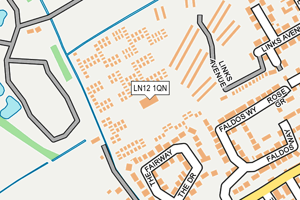 LN12 1QN map - OS OpenMap – Local (Ordnance Survey)