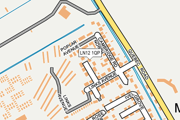 LN12 1QP map - OS OpenMap – Local (Ordnance Survey)
