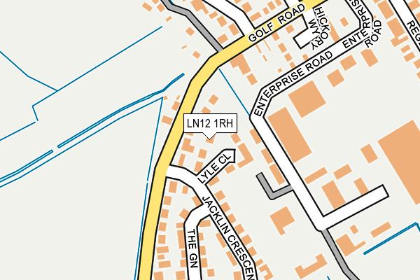 LN12 1RH map - OS OpenMap – Local (Ordnance Survey)
