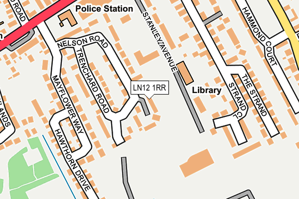 LN12 1RR map - OS OpenMap – Local (Ordnance Survey)