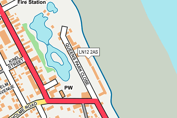 LN12 2AS map - OS OpenMap – Local (Ordnance Survey)