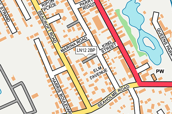 LN12 2BP map - OS OpenMap – Local (Ordnance Survey)