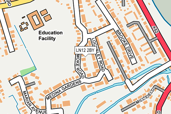 LN12 2BY map - OS OpenMap – Local (Ordnance Survey)