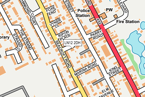 LN12 2DH map - OS OpenMap – Local (Ordnance Survey)