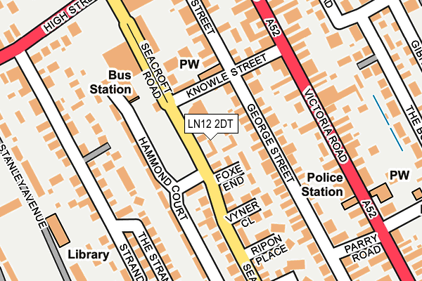 LN12 2DT map - OS OpenMap – Local (Ordnance Survey)