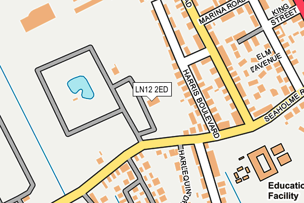 LN12 2ED map - OS OpenMap – Local (Ordnance Survey)