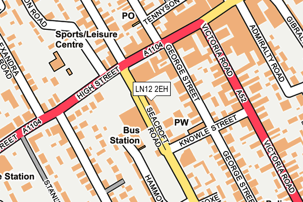 LN12 2EH map - OS OpenMap – Local (Ordnance Survey)