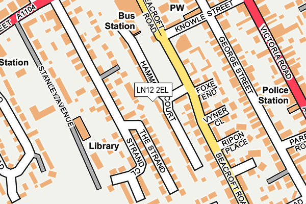 LN12 2EL map - OS OpenMap – Local (Ordnance Survey)