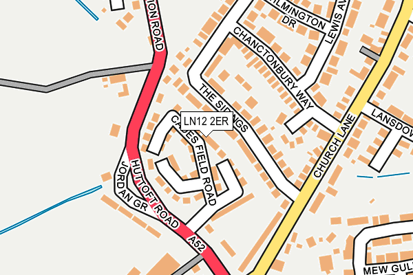 LN12 2ER map - OS OpenMap – Local (Ordnance Survey)