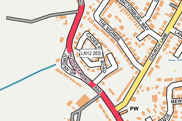 LN12 2ES map - OS OpenMap – Local (Ordnance Survey)