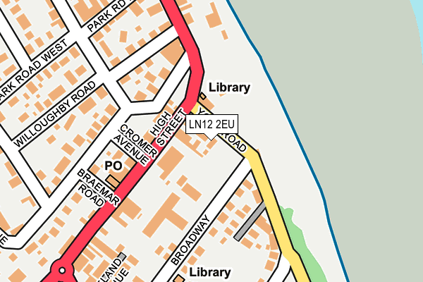 LN12 2EU map - OS OpenMap – Local (Ordnance Survey)
