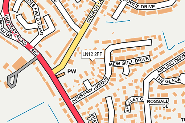 LN12 2FF map - OS OpenMap – Local (Ordnance Survey)