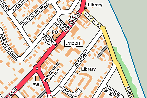 LN12 2FH map - OS OpenMap – Local (Ordnance Survey)