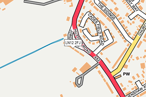 LN12 2FJ map - OS OpenMap – Local (Ordnance Survey)
