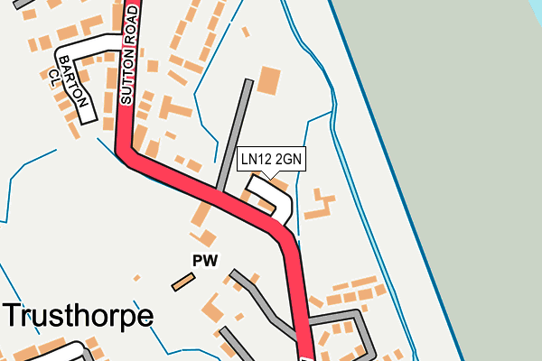 LN12 2GN map - OS OpenMap – Local (Ordnance Survey)