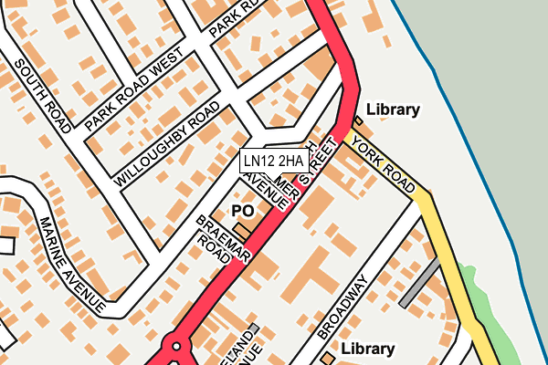 LN12 2HA map - OS OpenMap – Local (Ordnance Survey)