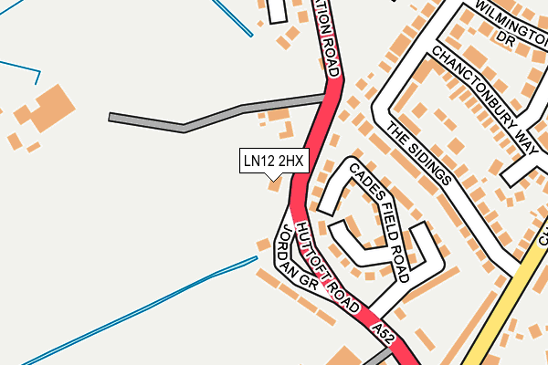 LN12 2HX map - OS OpenMap – Local (Ordnance Survey)