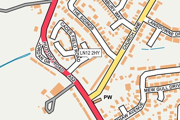 LN12 2HY map - OS OpenMap – Local (Ordnance Survey)