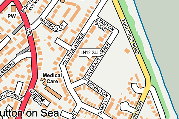 LN12 2JJ map - OS OpenMap – Local (Ordnance Survey)