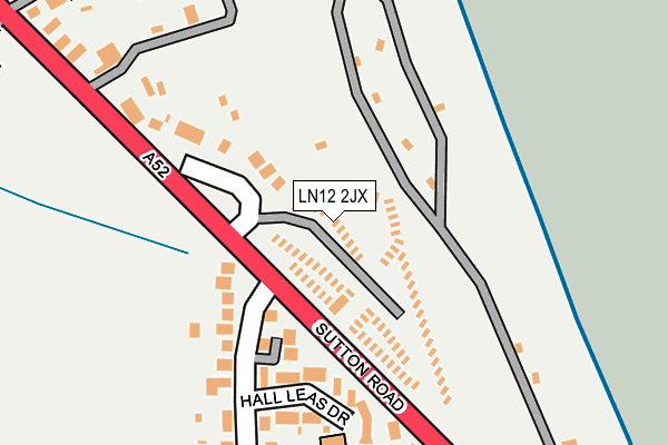 LN12 2JX map - OS OpenMap – Local (Ordnance Survey)