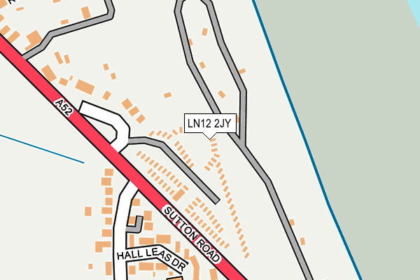 LN12 2JY map - OS OpenMap – Local (Ordnance Survey)