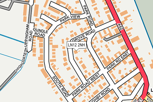 LN12 2NH map - OS OpenMap – Local (Ordnance Survey)