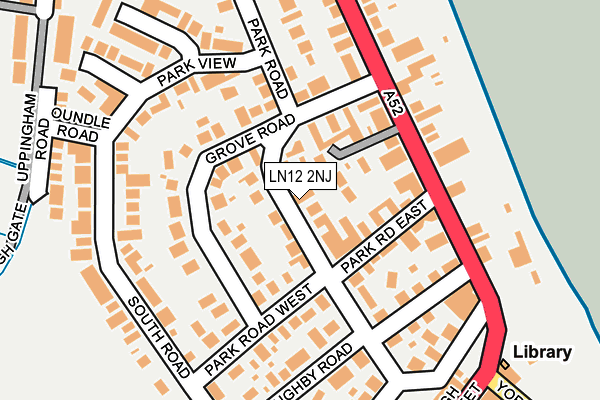 LN12 2NJ map - OS OpenMap – Local (Ordnance Survey)
