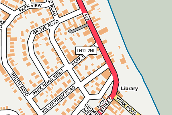 LN12 2NL map - OS OpenMap – Local (Ordnance Survey)