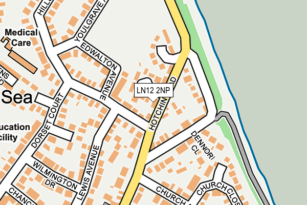 LN12 2NP map - OS OpenMap – Local (Ordnance Survey)