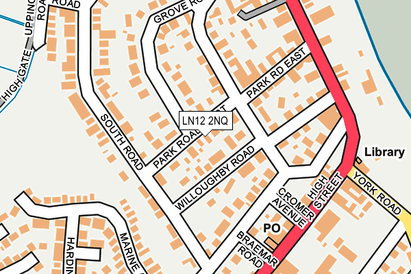 LN12 2NQ map - OS OpenMap – Local (Ordnance Survey)
