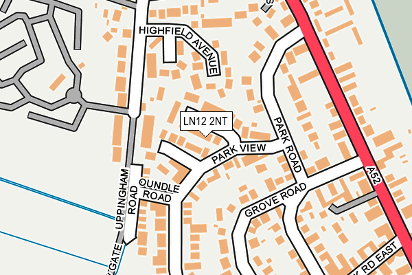 LN12 2NT map - OS OpenMap – Local (Ordnance Survey)