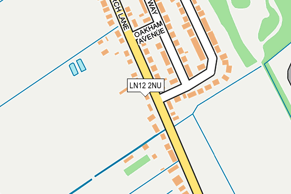 LN12 2NU map - OS OpenMap – Local (Ordnance Survey)