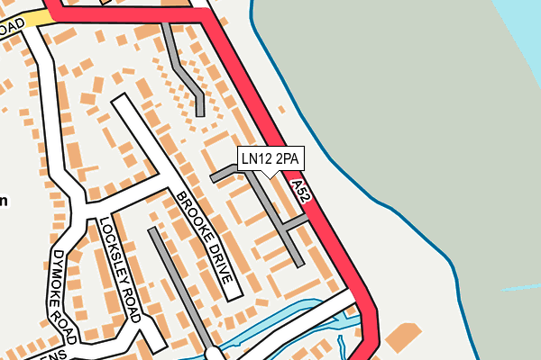 LN12 2PA map - OS OpenMap – Local (Ordnance Survey)