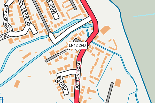 LN12 2PD map - OS OpenMap – Local (Ordnance Survey)