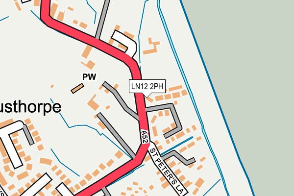 LN12 2PH map - OS OpenMap – Local (Ordnance Survey)