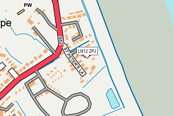 LN12 2PJ map - OS OpenMap – Local (Ordnance Survey)
