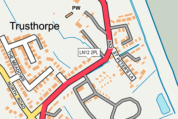 LN12 2PL map - OS OpenMap – Local (Ordnance Survey)