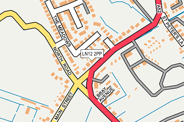 LN12 2PP map - OS OpenMap – Local (Ordnance Survey)