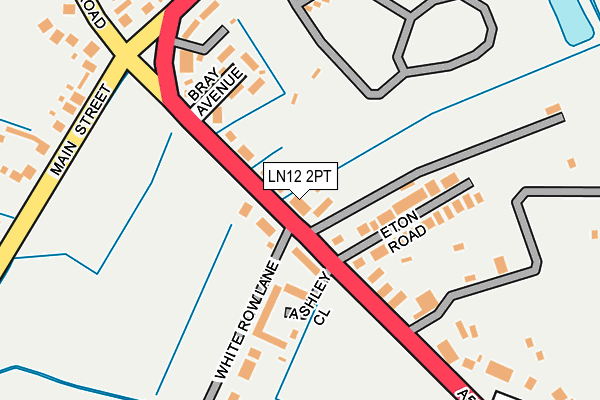 LN12 2PT map - OS OpenMap – Local (Ordnance Survey)