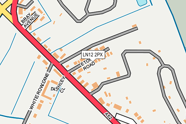 LN12 2PX map - OS OpenMap – Local (Ordnance Survey)