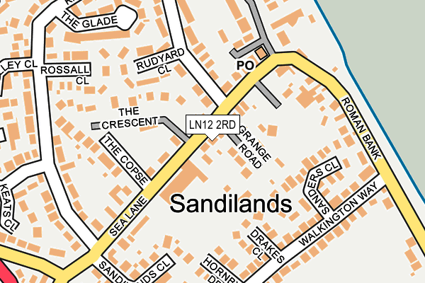 LN12 2RD map - OS OpenMap – Local (Ordnance Survey)