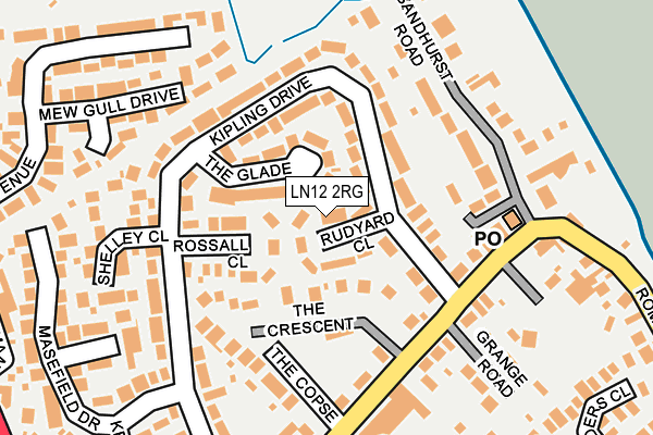 LN12 2RG map - OS OpenMap – Local (Ordnance Survey)