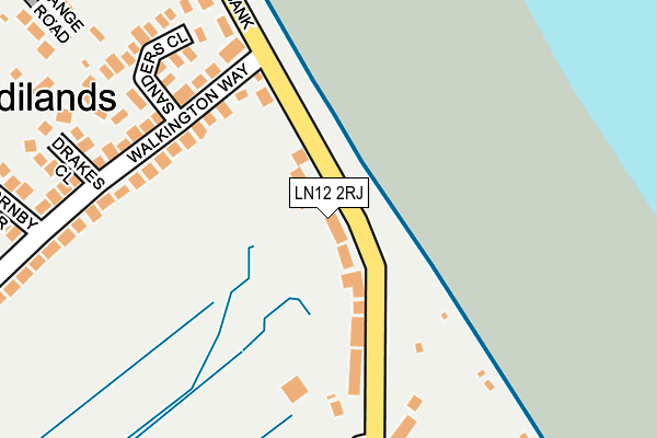 LN12 2RJ map - OS OpenMap – Local (Ordnance Survey)