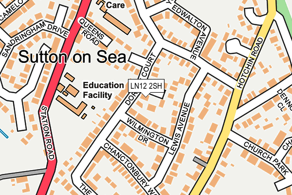 LN12 2SH map - OS OpenMap – Local (Ordnance Survey)