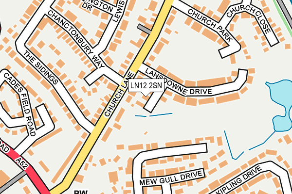 LN12 2SN map - OS OpenMap – Local (Ordnance Survey)