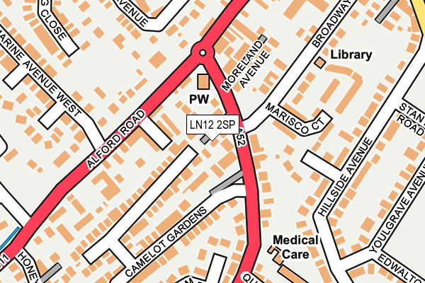 LN12 2SP map - OS OpenMap – Local (Ordnance Survey)