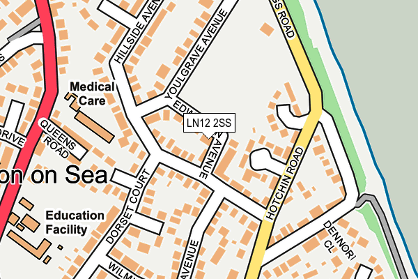 LN12 2SS map - OS OpenMap – Local (Ordnance Survey)