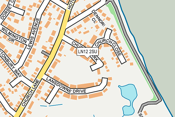 LN12 2SU map - OS OpenMap – Local (Ordnance Survey)